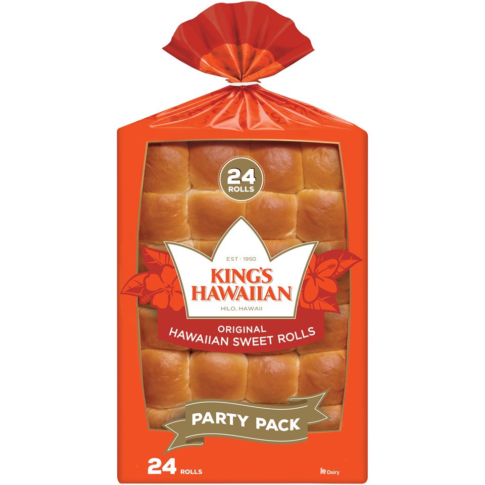 slide 1 of 8, King's Hawaiian Sweet Rolls, 24 oz