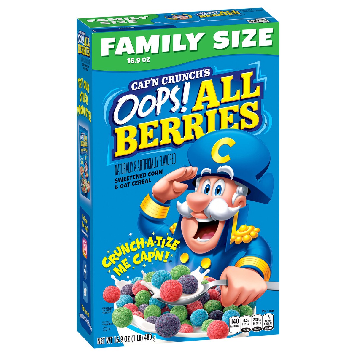 slide 2 of 6, Cap'n Crunch Fruit Cereal, 16.9 fl oz