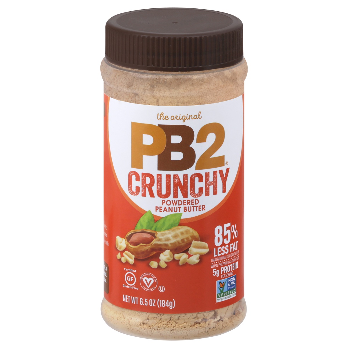 slide 1 of 1, PB2 Crunchy Powdered Peanut Butter 6.5 oz, 6.5 oz