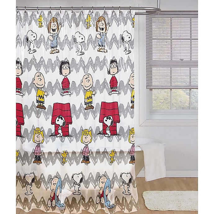 slide 1 of 1, Peanuts Friends Shower Curtain, 1 ct