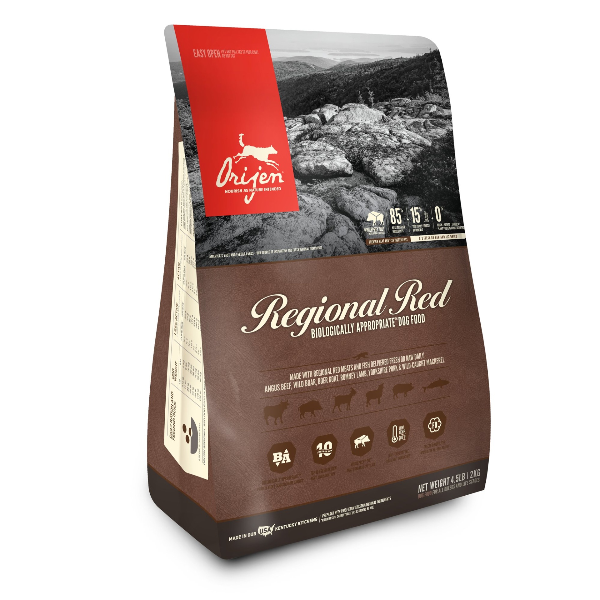 slide 1 of 1, Orijen Regional Red Dry Dog Food, 4.5 lb