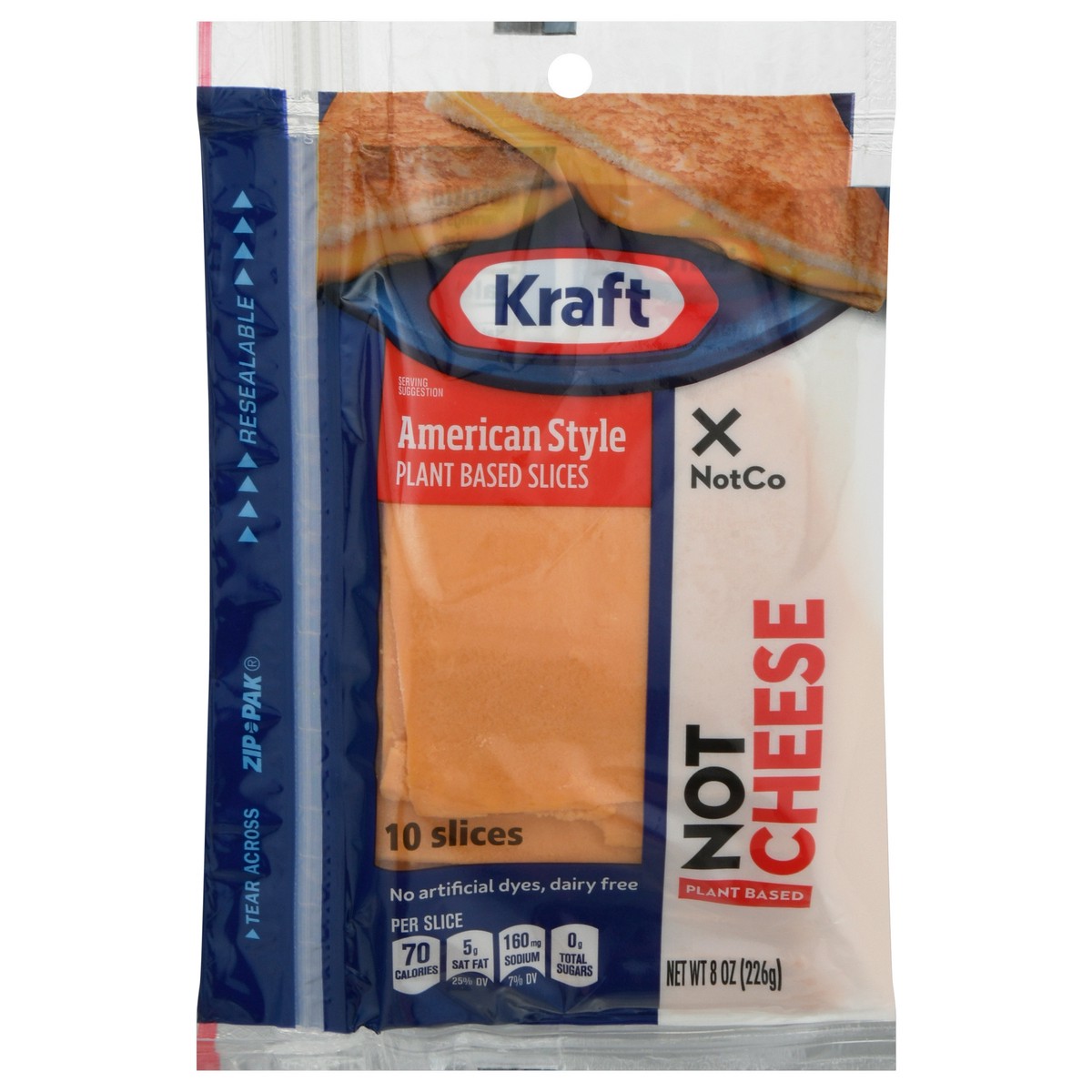 slide 1 of 9, Kraft American Style Plant Based Slices 10 ea, 10 ct