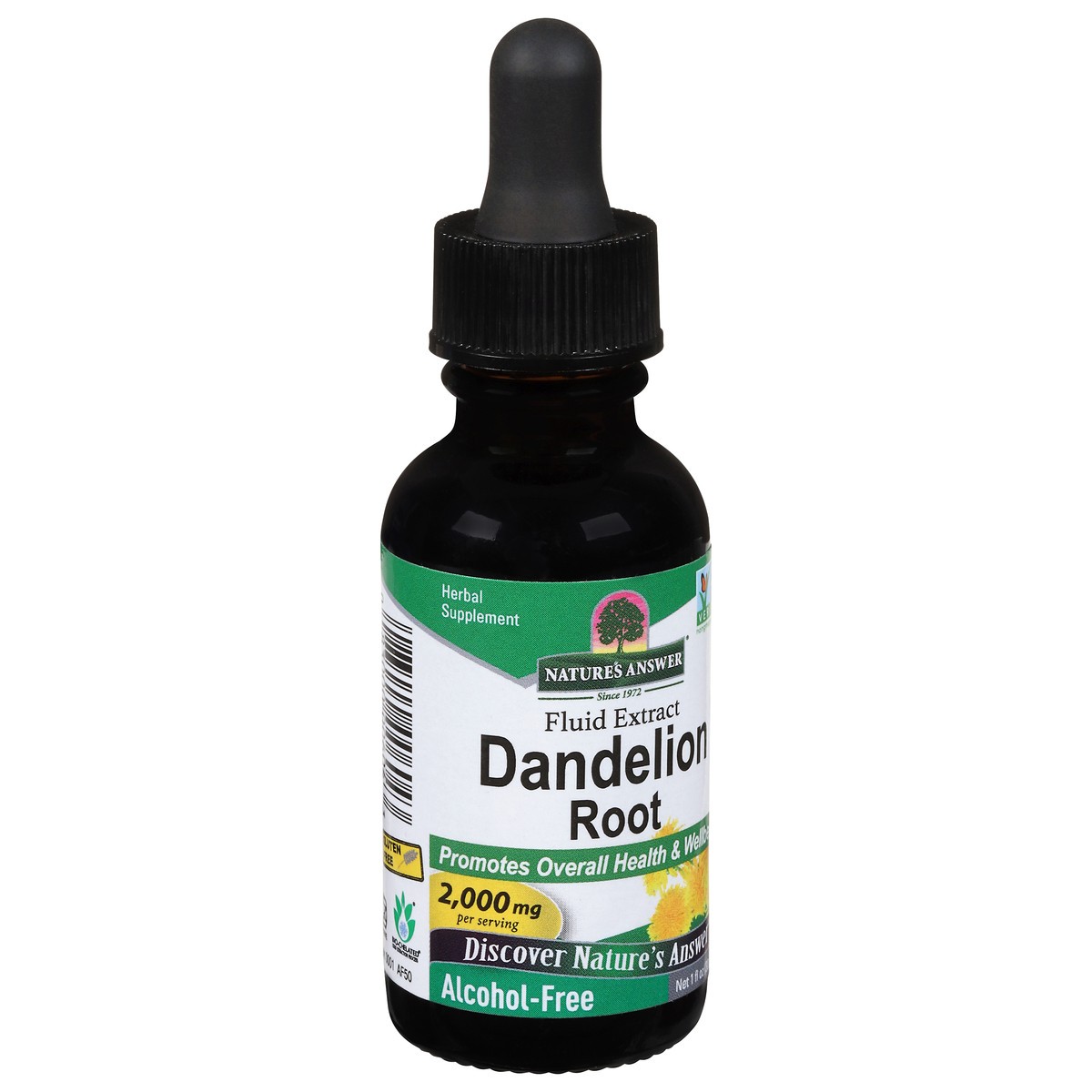 slide 2 of 9, Nature's Answer 2000 mg Dandelion Root Fluid Extract 1 fl oz, 1 fl oz