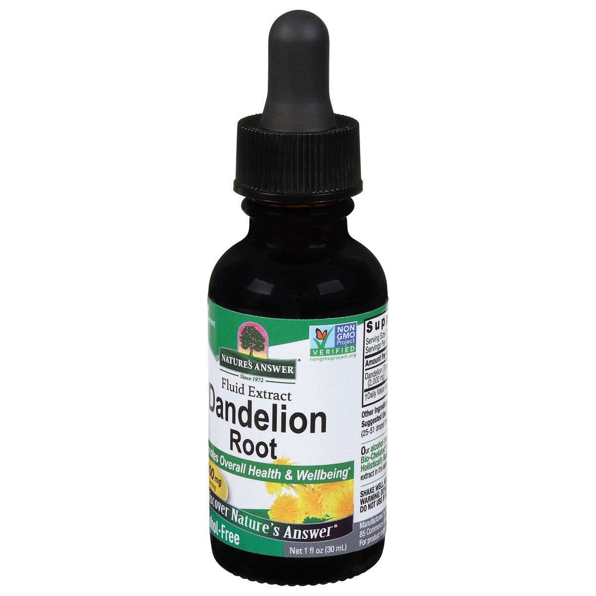 slide 7 of 9, Nature's Answer 2000 mg Dandelion Root Fluid Extract 1 fl oz, 1 fl oz