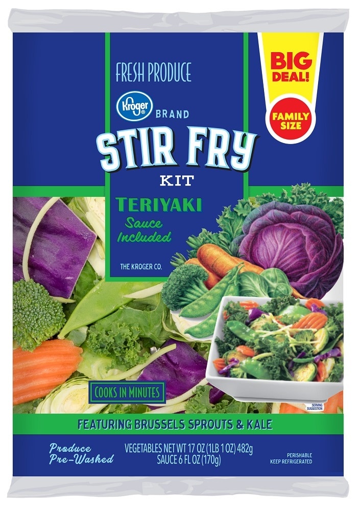 slide 1 of 1, Kroger Teriyaki Stir Fry Kit Family Size, 23 oz