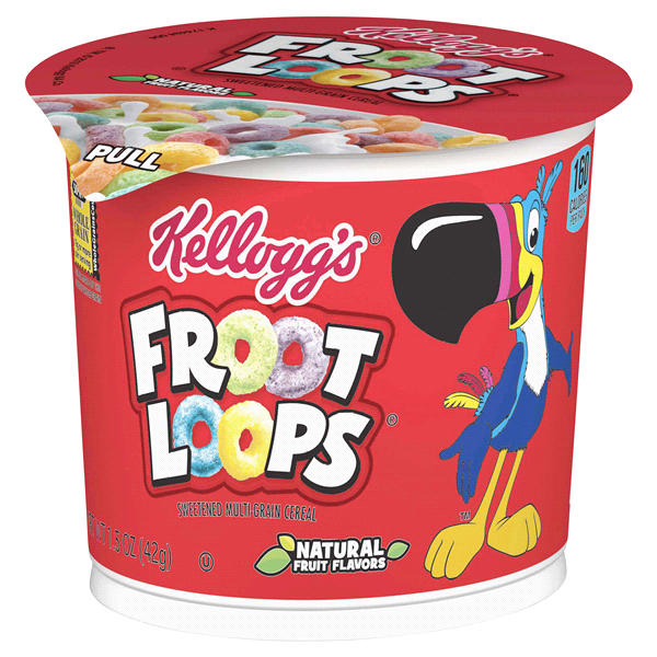 slide 1 of 1, Froot Loops Kellogg's Froot Loops Cereal In A Cup, 1.5 oz