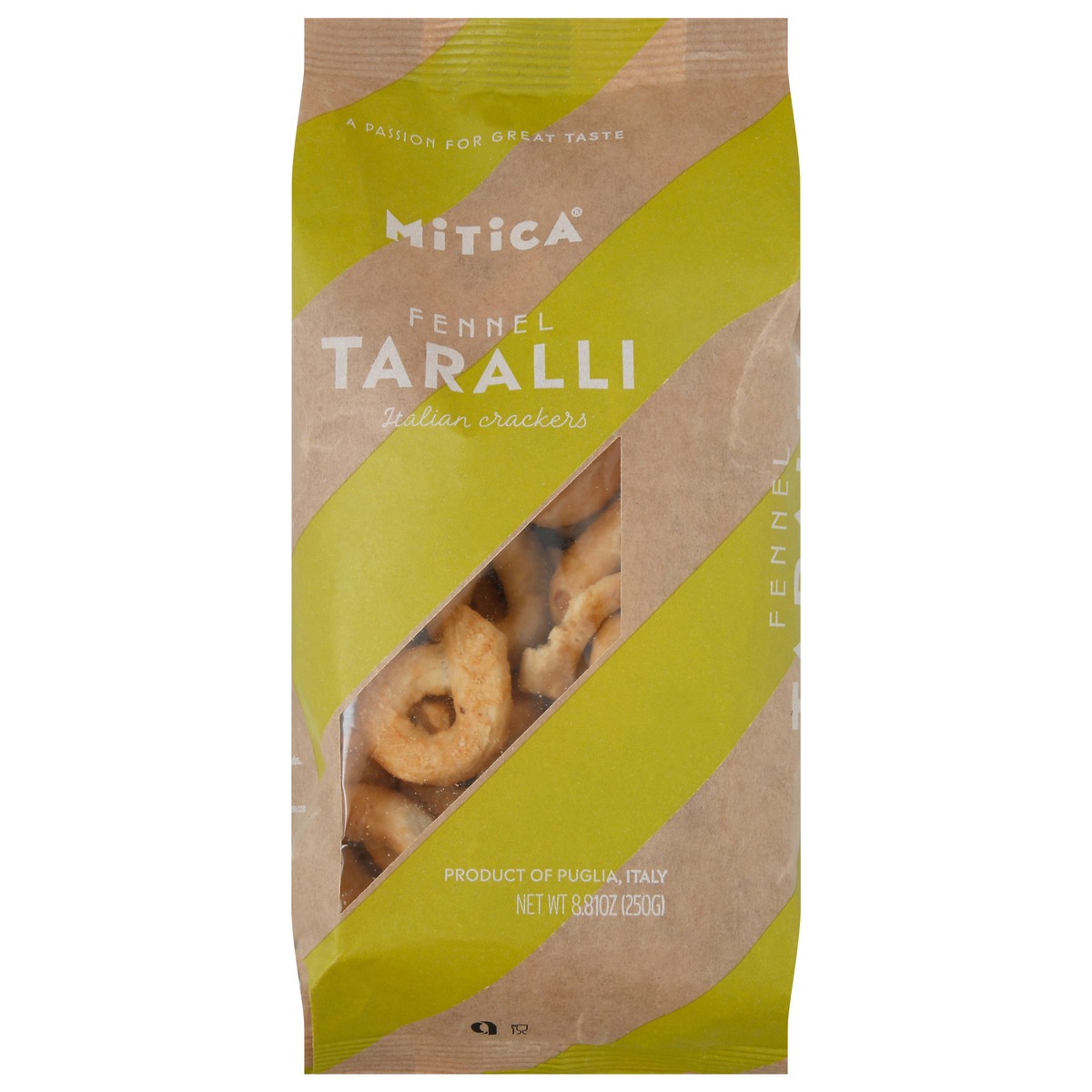 slide 1 of 2, Mitica Italian Crackers, Fennel Taralli, 8.81 oz