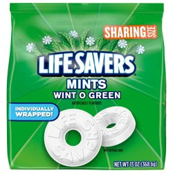 LIFE SAVERS Wint-O-Green Breath Mints Hard Candy, Sharing Size, 13 oz Bag