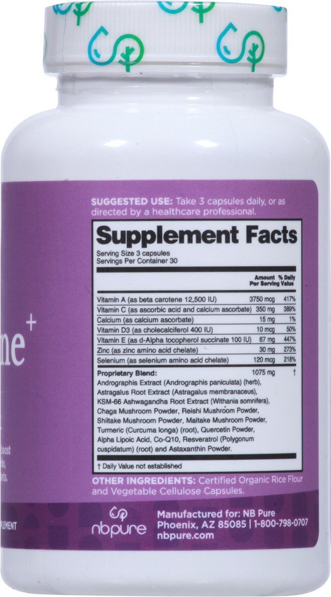 slide 2 of 9, NBPure Care Immune+ 90 Capsules, 90 ct