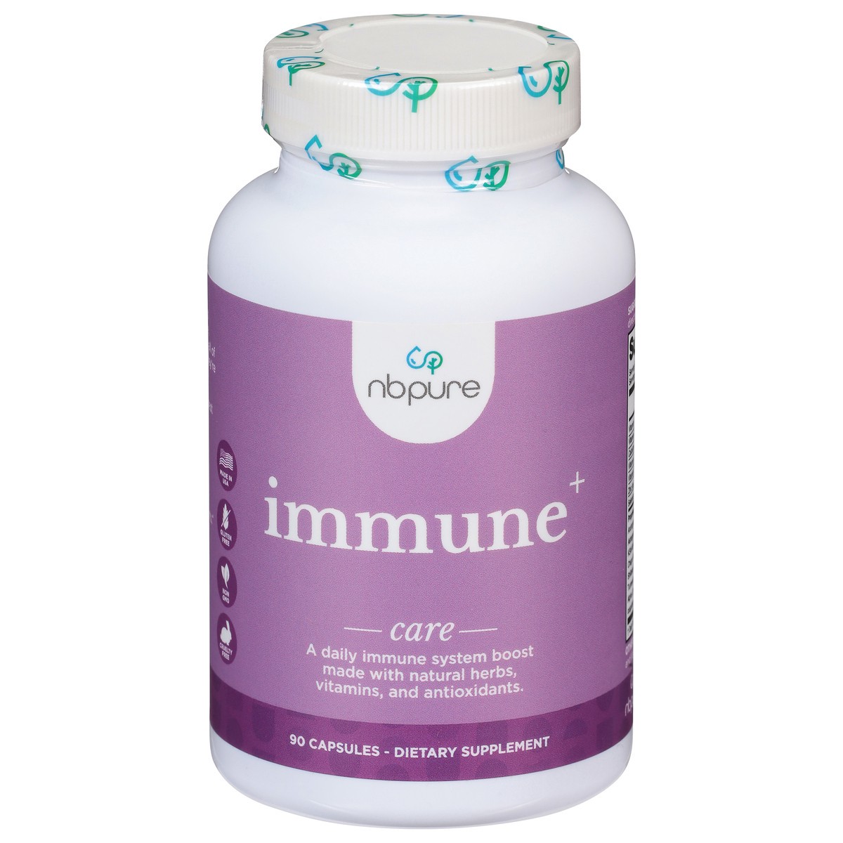 slide 1 of 9, NBPure Care Immune+ 90 Capsules, 90 ct