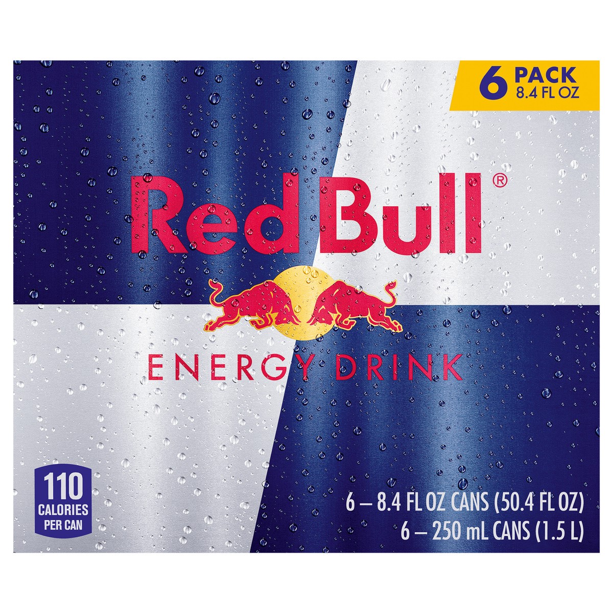 slide 1 of 3, Red Bull Energy Drink 8.4 Oz (6 pack), 6 ct