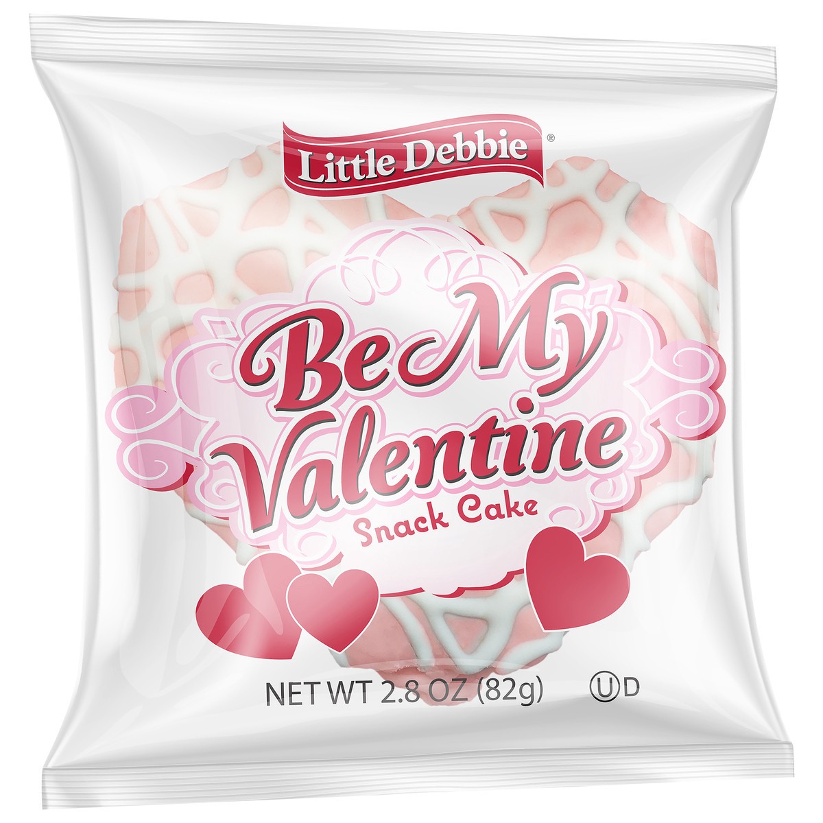 slide 8 of 9, Little Debbie Snack Cakes, Little Debbie Snack Be My Valentine Cake (vanilla), 2.8 oz