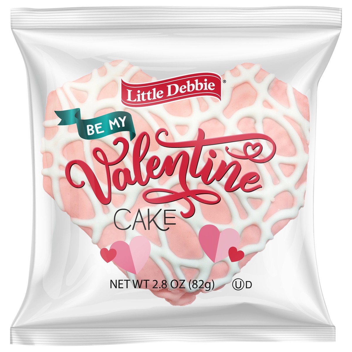 slide 1 of 9, Little Debbie Snack Cakes, Little Debbie Snack Be My Valentine Cake (vanilla), 2.8 oz