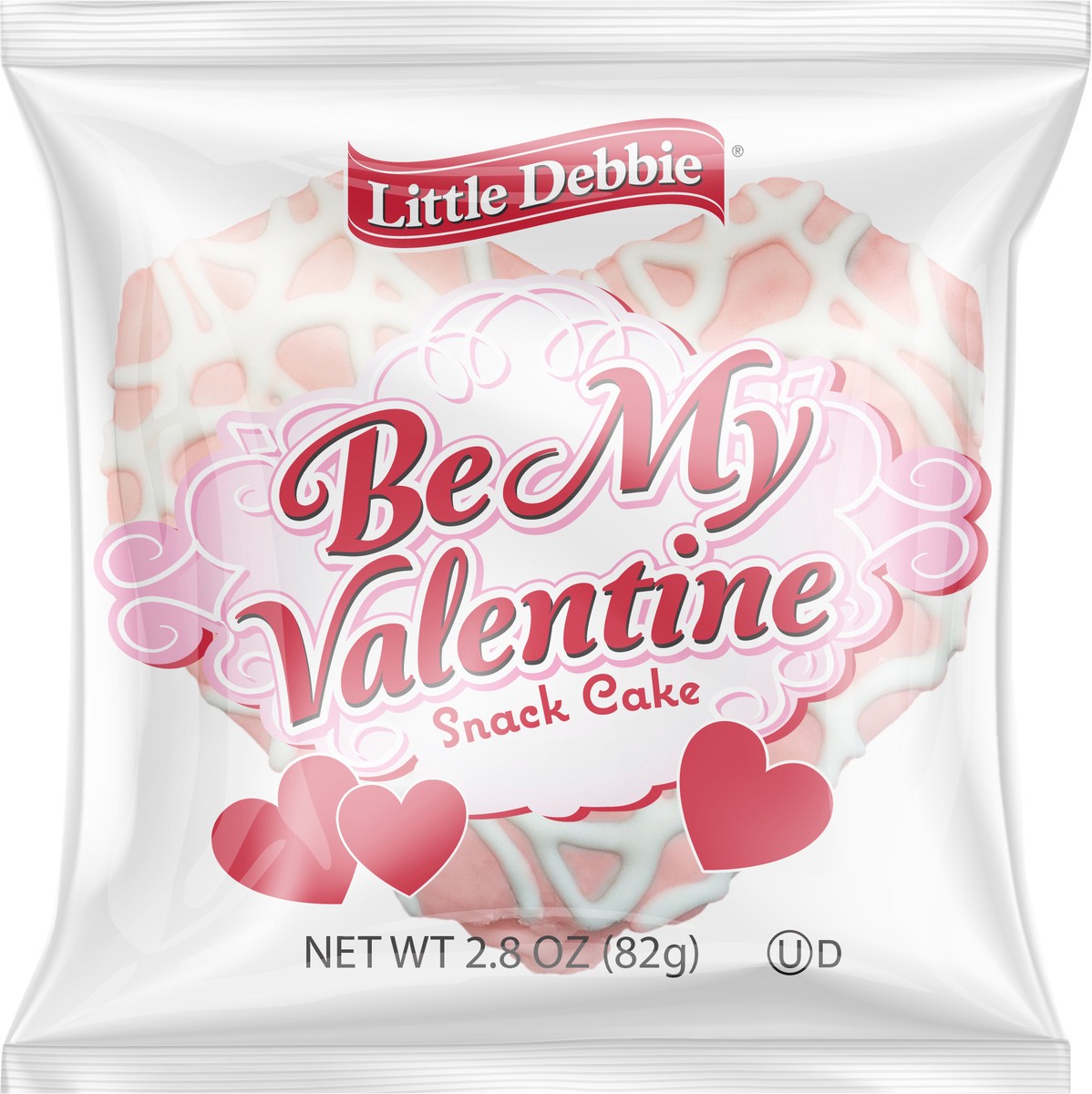 slide 9 of 9, Little Debbie Snack Cakes, Little Debbie Snack Be My Valentine Cake (vanilla), 2.8 oz