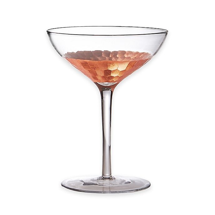 slide 1 of 1, Fitz and Floyd Daphne Champagne Coupes - Copper, 4 ct