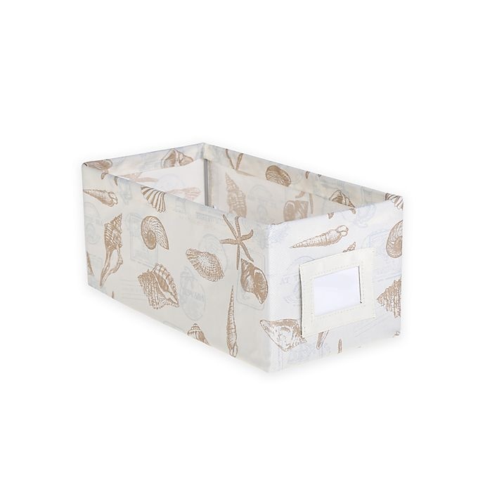 slide 1 of 1, SALT Small Canvas Storage Bin - Beach Print, 1 ct