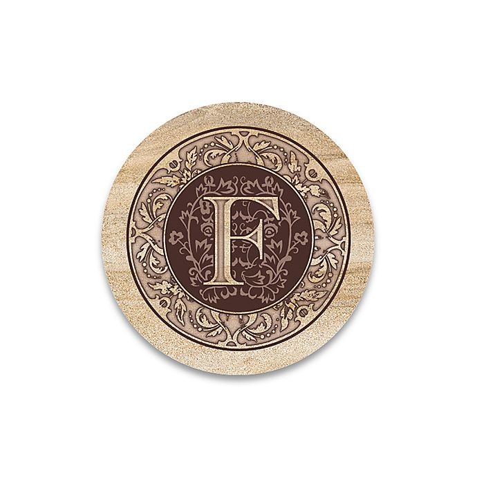 slide 1 of 1, Thirstystone Monogram Letter F'' Coasters'', 4 ct