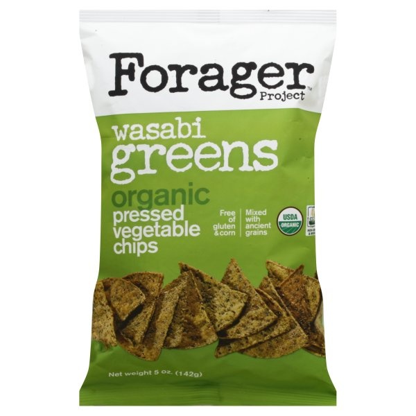 slide 1 of 1, Forager Project Organic Wasabi Greens Vegetable Chips, 5 oz