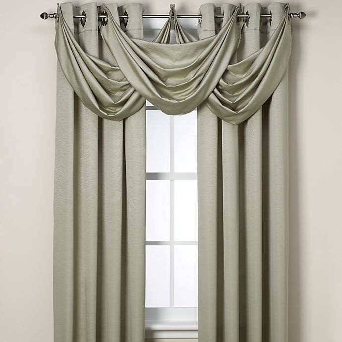 slide 1 of 1, Insola Odyssey Insulating Waterfall Window Valance - Seagrass, 1 ct