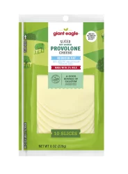 Giant Eagle Reduced Fat Sliced Provolone Cheese