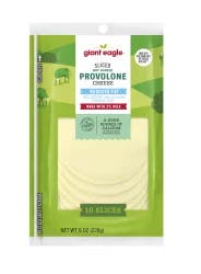 Giant Eagle Reduced Fat Sliced Provolone Cheese