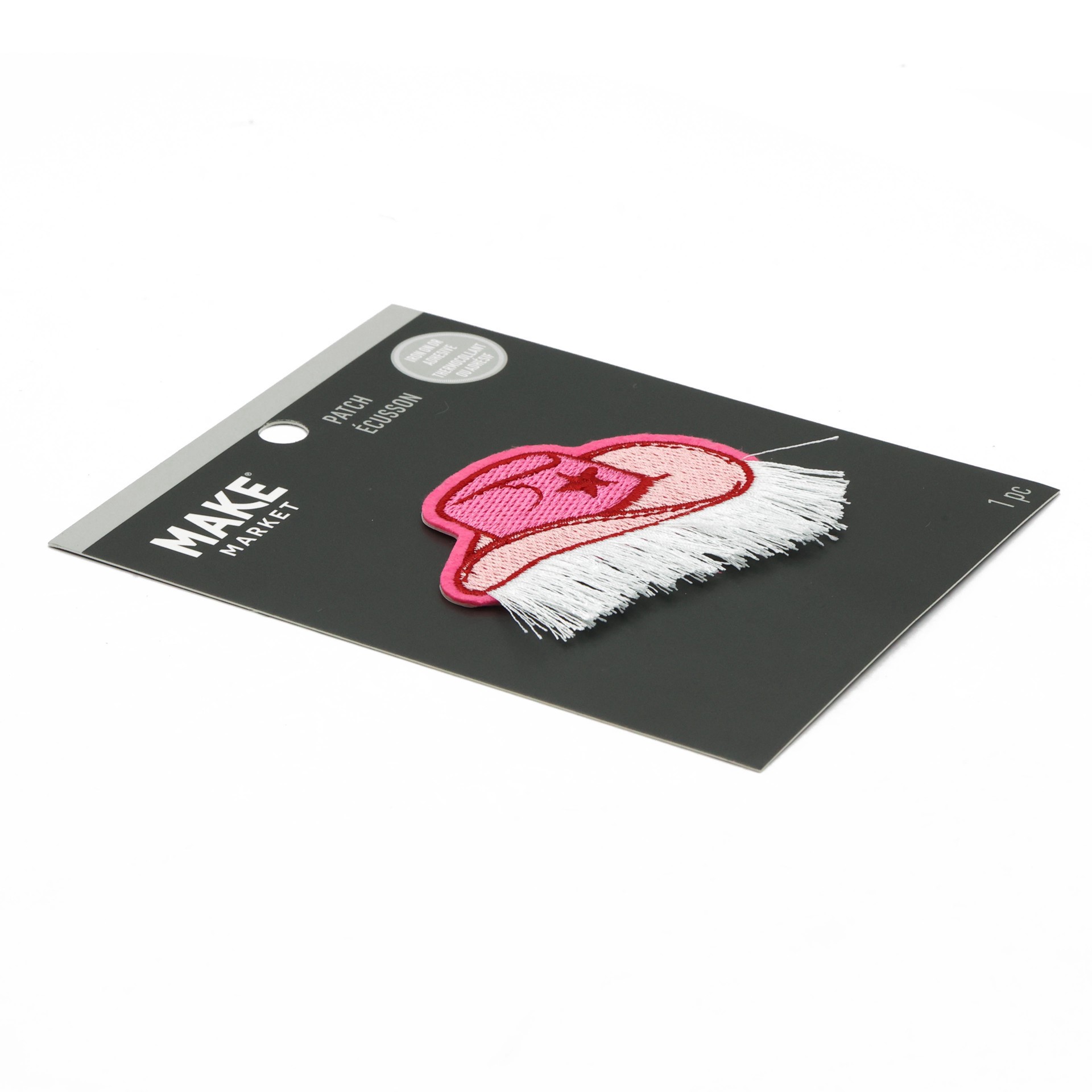 slide 4 of 4, Iron-On & Adhesive Cowboy Hat Embroidered Patch By Make Market, 2.64 in x 2.68 in