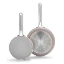 GreenPan Clay Nova Healthy Ceramic Nonstick Frypan Set 8 Inch + 10 Inch 2 Pieces 1 ea