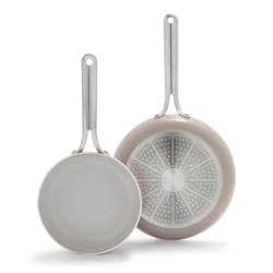 GreenPan Clay Nova Healthy Ceramic Nonstick Frypan Set 8 Inch + 10 Inch 2 Pieces 1 ea