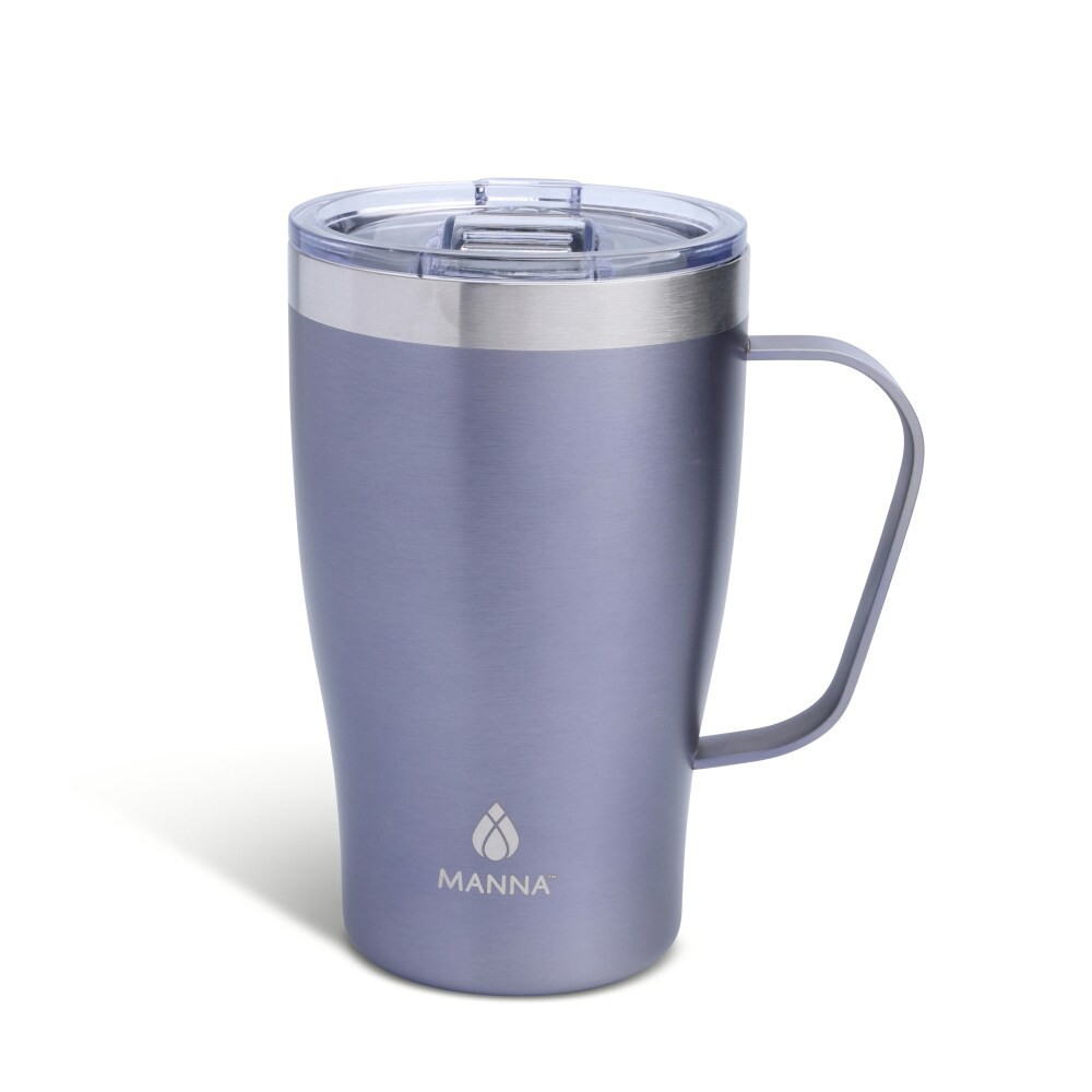 slide 4 of 4, Manna Cozy Stainless Steel Coffee Mug - Purple Metallic, 18 oz