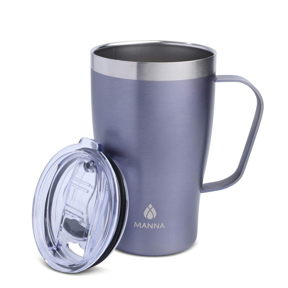 slide 3 of 4, Manna Cozy Stainless Steel Coffee Mug - Purple Metallic, 18 oz