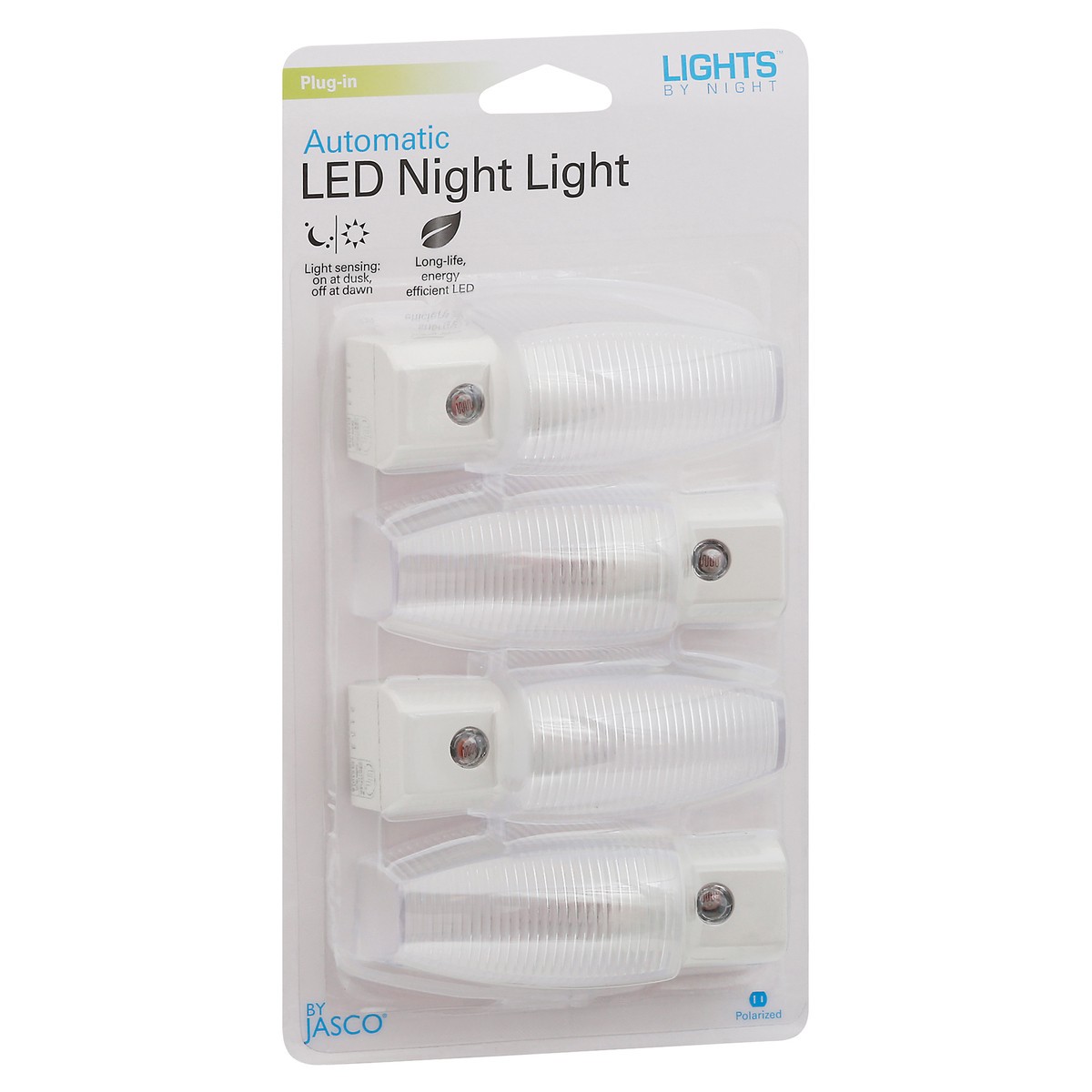 slide 2 of 9, Lights By Night Plug-In Automatic LED Night Light 4 ea, 4 ct