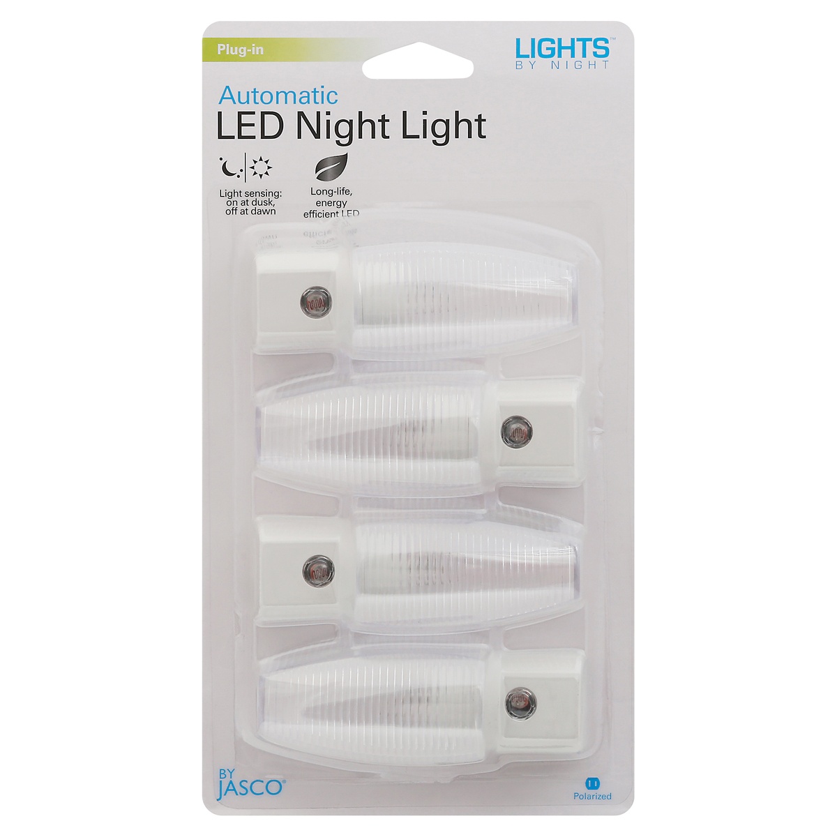 slide 1 of 9, Lights By Night Plug-In Automatic LED Night Light 4 ea, 4 ct