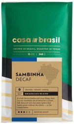 Casa Brasil Sambinha Decaf Whole Bean Coffee