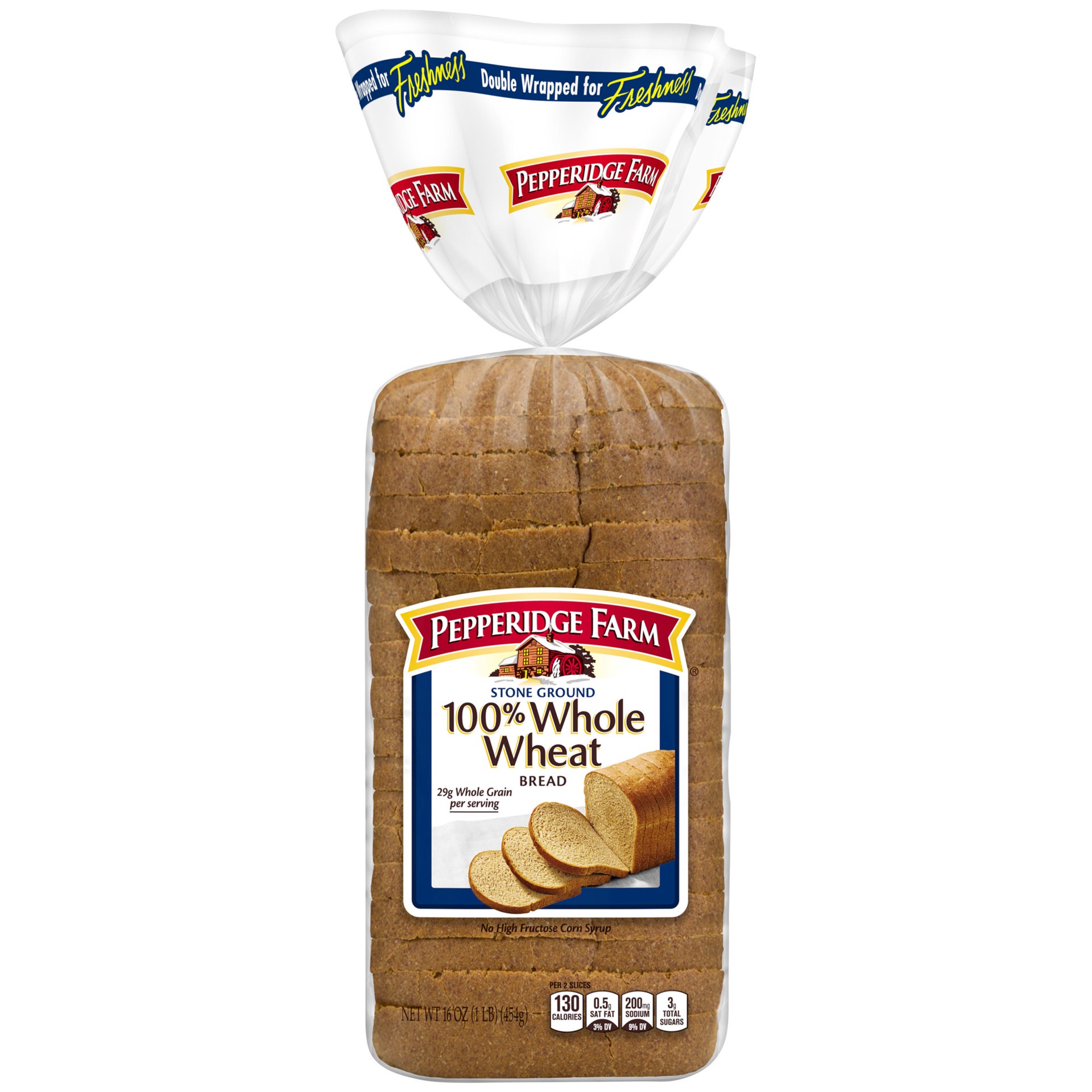 slide 10 of 10, Pepperidge Farm Stone Ground 100% Whole Wheat Bread, 16 oz. Loaf, 16 oz