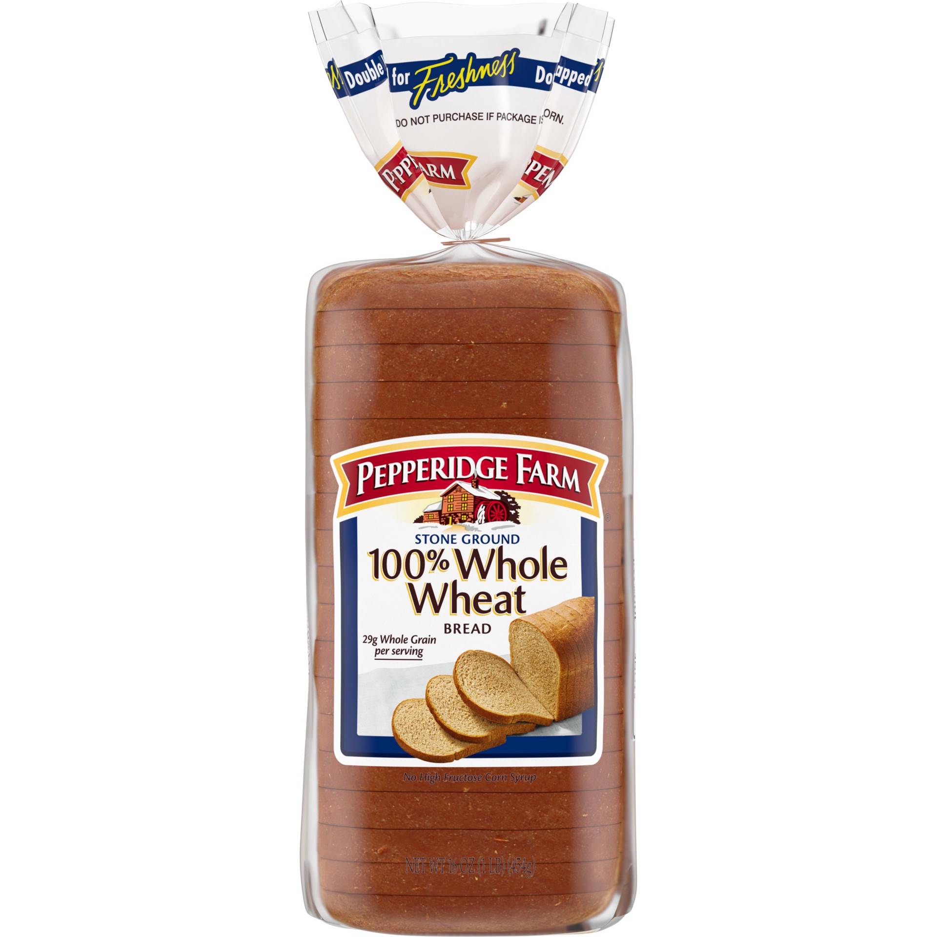 slide 1 of 10, Pepperidge Farm Stone Ground 100% Whole Wheat Bread, 16 oz. Loaf, 16 oz