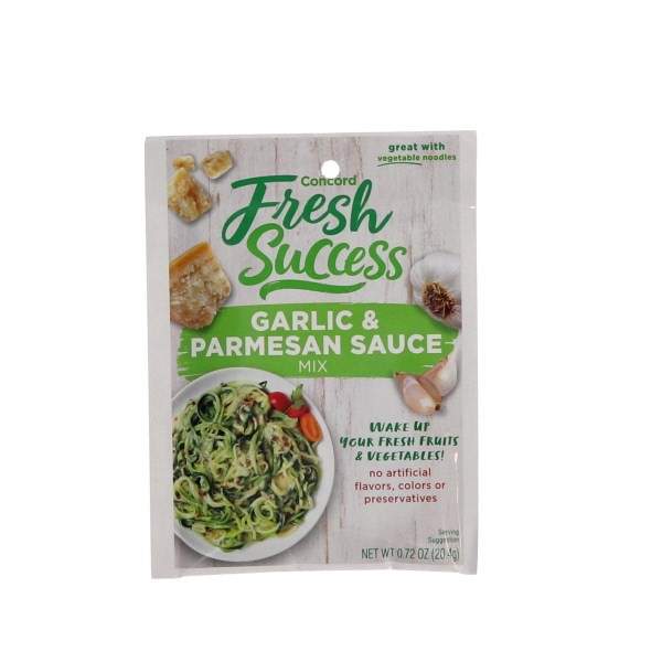 slide 1 of 12, Concord Foods Fresh Success Garlic & Parmesan Sauce Mix 0.72 oz, 0.72 oz