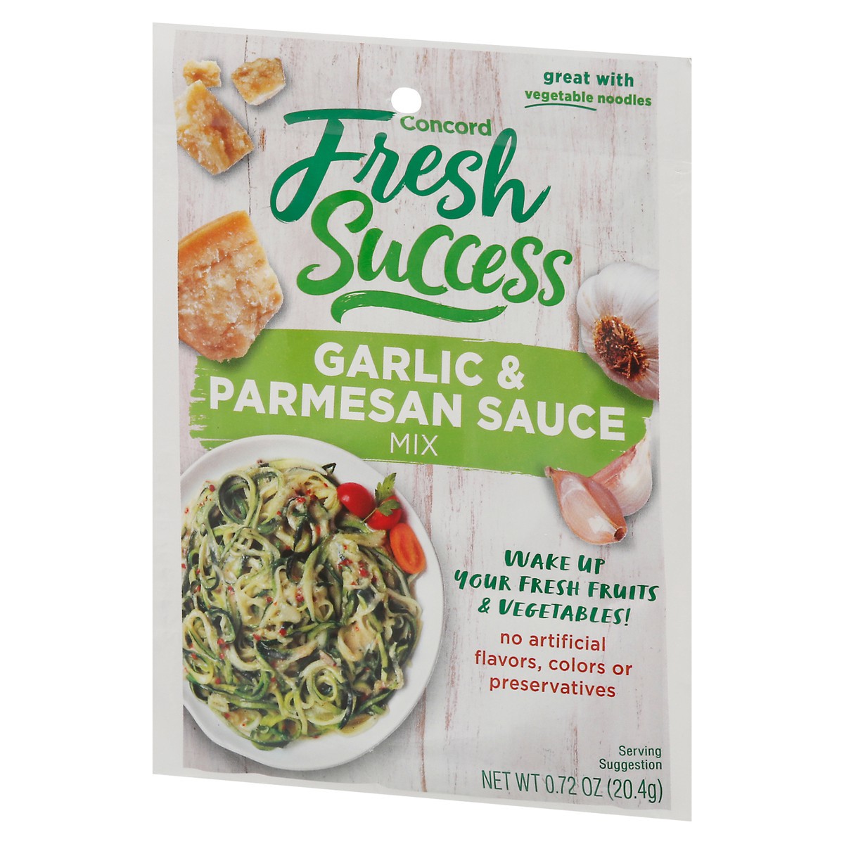 slide 10 of 12, Concord Foods Fresh Success Garlic & Parmesan Sauce Mix 0.72 oz, 0.72 oz