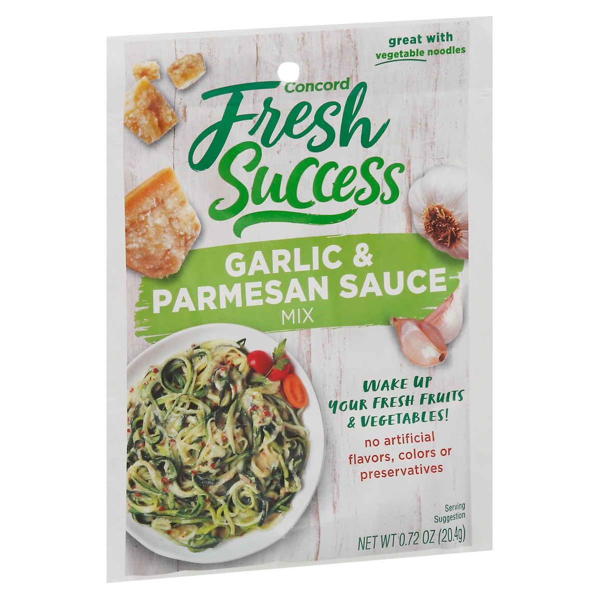 slide 5 of 12, Concord Foods Fresh Success Garlic & Parmesan Sauce Mix 0.72 oz, 0.72 oz