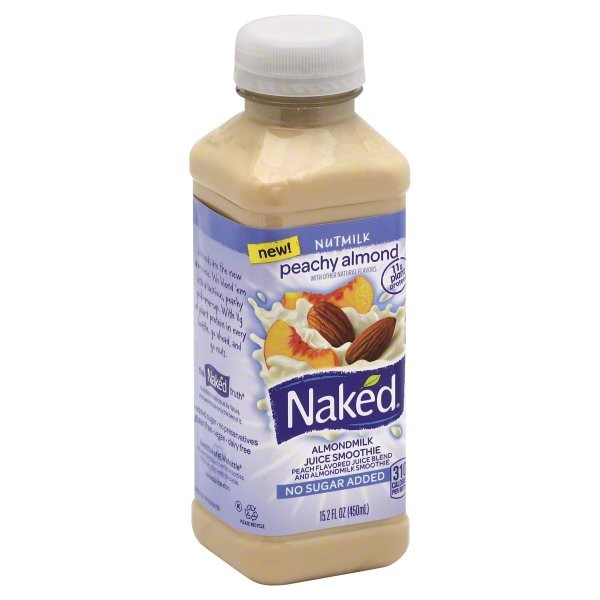 slide 1 of 4, Naked Peachy Almond Milk, 15.2 fl oz