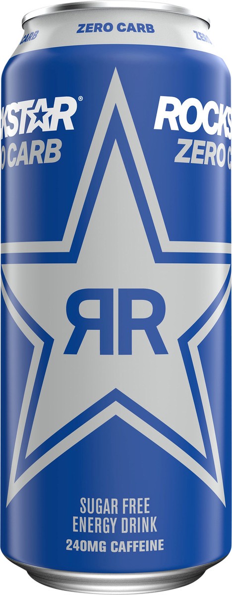 slide 2 of 5, Rockstar Zero Carb Energy Drink - 16 fl oz, 16 oz