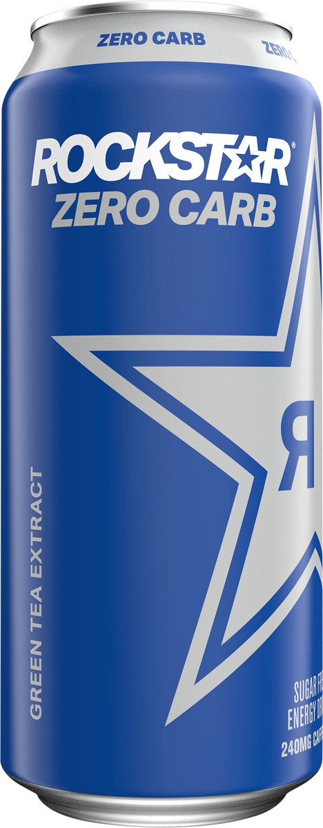 slide 5 of 5, Rockstar Zero Carb Energy Drink - 16 fl oz, 16 oz