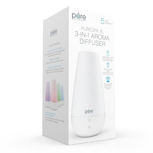 slide 1 of 1, Purespa Xl - 2L Aroma Diffuser + Humidifier, 2 liter