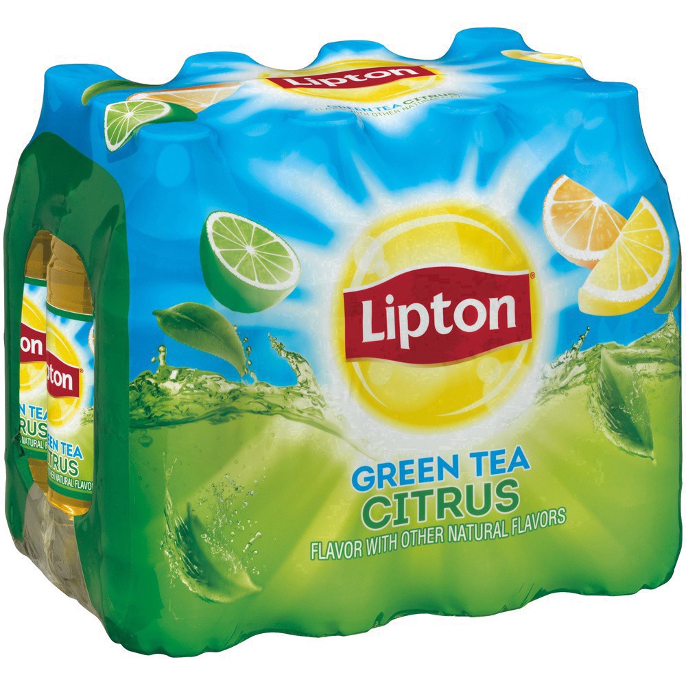 slide 19 of 21, Lipton Citrus Iced Green Tea, 12 ct; 16.9 fl oz