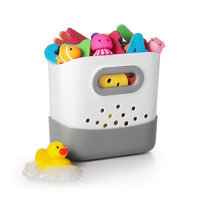 slide 1 of 6, OXO Tot Stand Up Bath Toy Bin, 1 ct