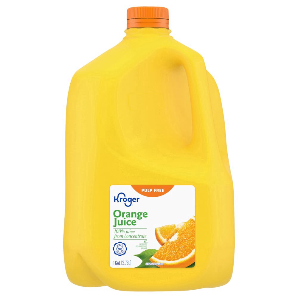 slide 1 of 1, Kroger® Pulp Free Orange Juice, 1 gal