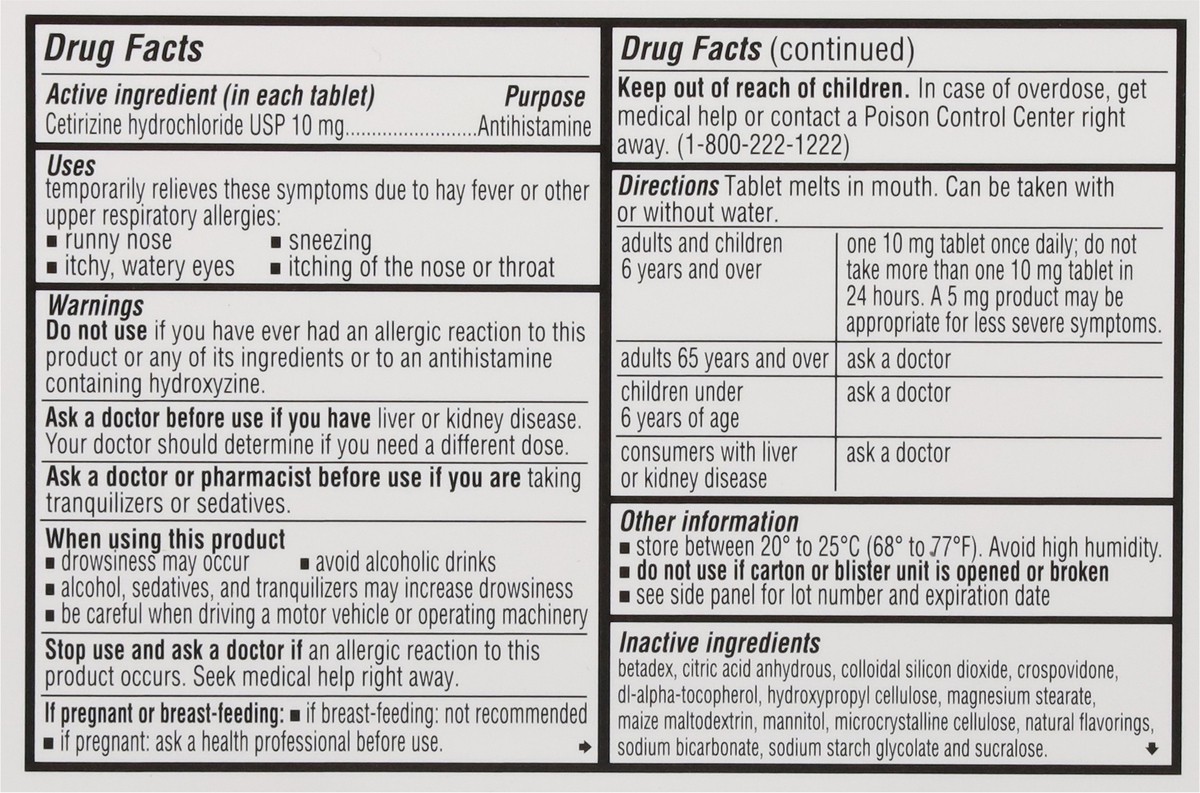 slide 2 of 14, TopCare Health 10 mg Original Prescription Strength Cetrizine Hydrochloride 24 Tablets, 24 ct