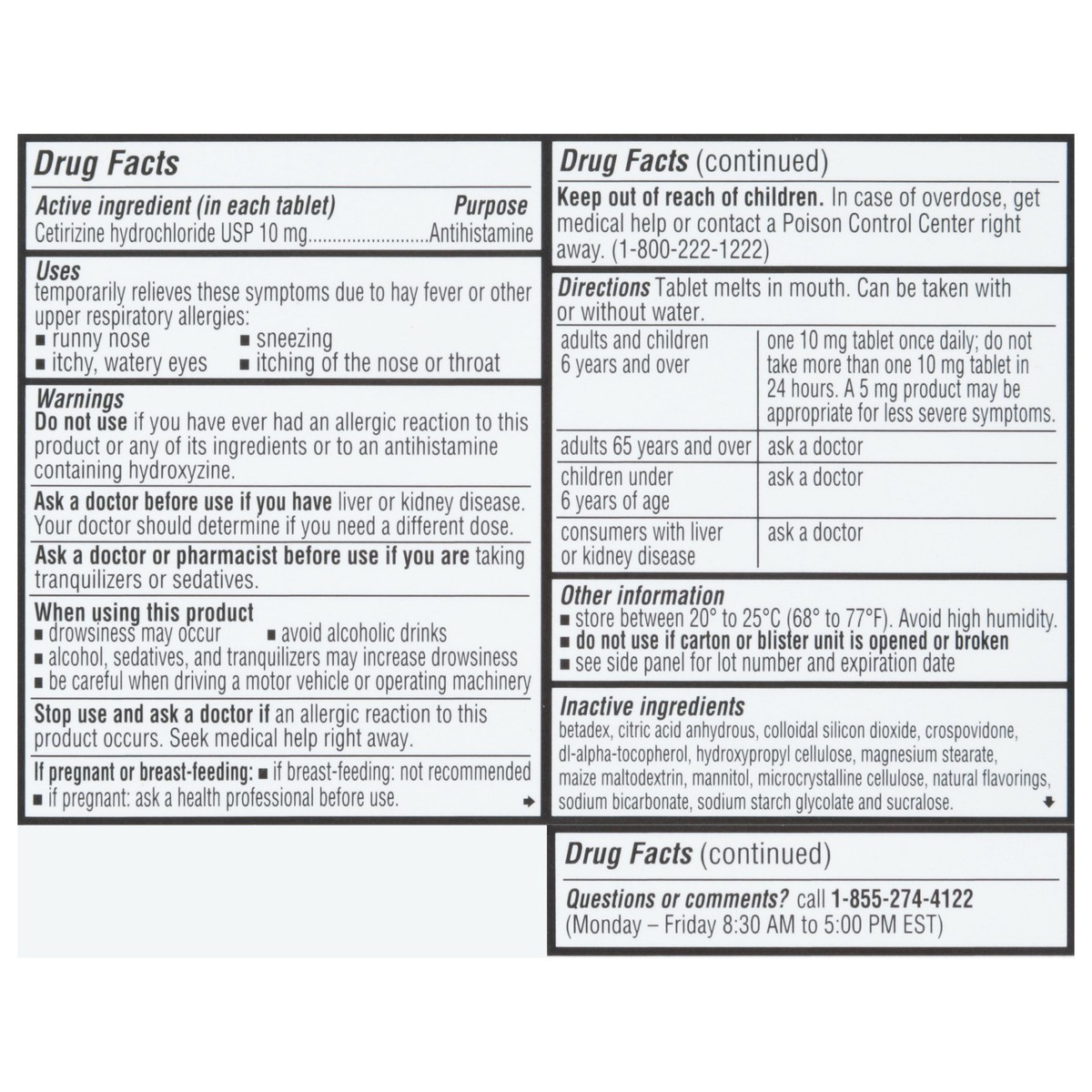 slide 8 of 14, TopCare Health 10 mg Original Prescription Strength Cetrizine Hydrochloride 24 Tablets, 24 ct