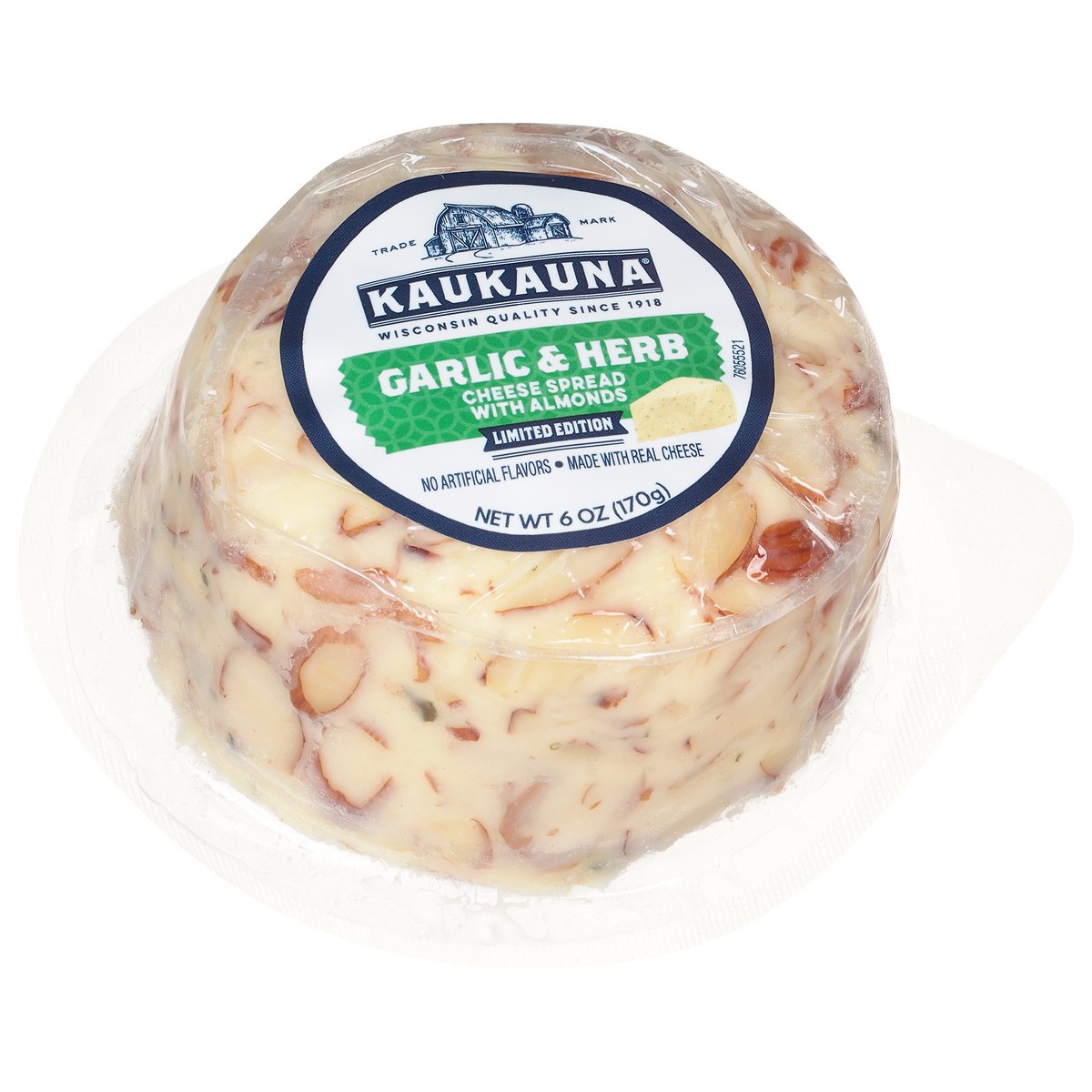 slide 11 of 14, Kaukauna Garlic & Herb Cheese Spread with Almonds 6 oz, 6 oz