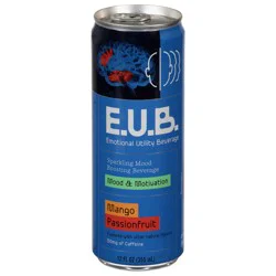 E.U.B. Mood & Motivation Mango Passionfruit Sparkling Mood Boosting Beverage 12 fl oz