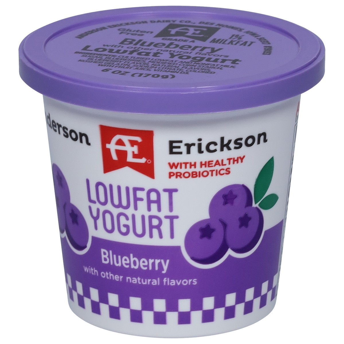 slide 7 of 11, Anderson Erickson Dairy Lowfat Blueberry Yogurt 6 oz, 6 oz